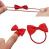 Pinzas de cabelloHair elastics - with ribbon bow - 50 pieces