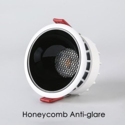 LED ceiling light - recessed - dimmable - anti-glare - honeycomb design - 7W / 12W / 18W / 20WSpotlights