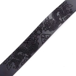 CinturónLuxurious leather belt - with automatic buckle - V letter / snake design
