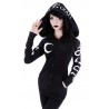 Hoodies & JerséisBruja gótica punk - sudadera con capucha y cremallera - Witch Craft