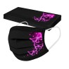 Protective face / mouth masks - disposable - 3-ply - for adults - butterflies printed - 10 piecesMouth masks