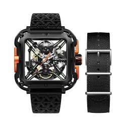 RelojesCIGA Design X Series Skeleton - automatic men's watch - stainless steel - waterproof