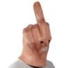 MáscaraLatex face mask - full face - for Halloween / masquerades - middle finger