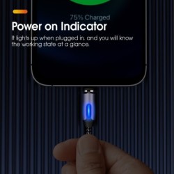 Magnetic charging cable - USB - Micro USB - type-C - fast charge - for iPhoneCables