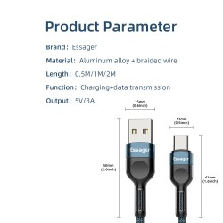 USB type-C cable - data transmission - fast chargingCables