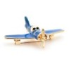 Elegant brooch - with blue airplaneBrooches
