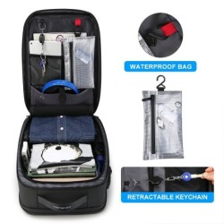 Fashionable backpack - waterproof - anti-theft - USB charging port - for 17.3 Inch laptopBackpacks