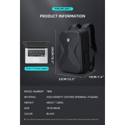 Fashionable backpack - waterproof - anti-theft - USB charging port - for 17.3 Inch laptopBackpacks