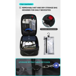 Fashionable backpack - waterproof - anti-theft - USB charging port - for 17.3 Inch laptopBackpacks