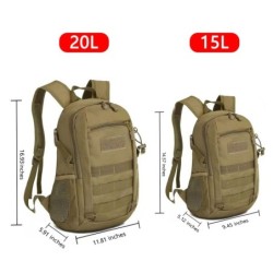 MochilasTactical / military backpack - waterproof - 15L - 20L