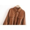 ChaquetasVintage loose leather jacket - with belt