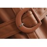 ChaquetasVintage loose leather jacket - with belt