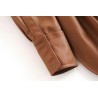 ChaquetasVintage loose leather jacket - with belt