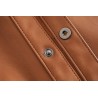 ChaquetasVintage loose leather jacket - with belt