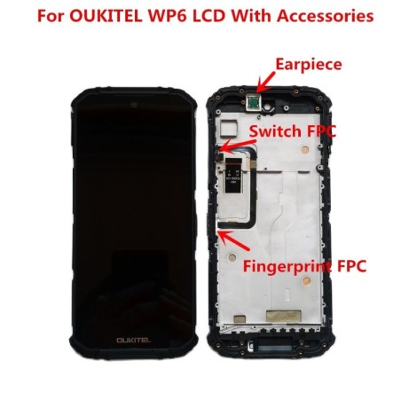PantallasOriginal 6.3inch touch screen - 2340 x 1080 LCD display - with frame - Digitizer - assembly kit - for OUKITEL WP6