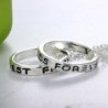 Collar"Best Friends Forever" lettering circle pendant - three color necklace