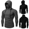 Hoodies & SudaderaMen's long sleeve hoodie - with face cover