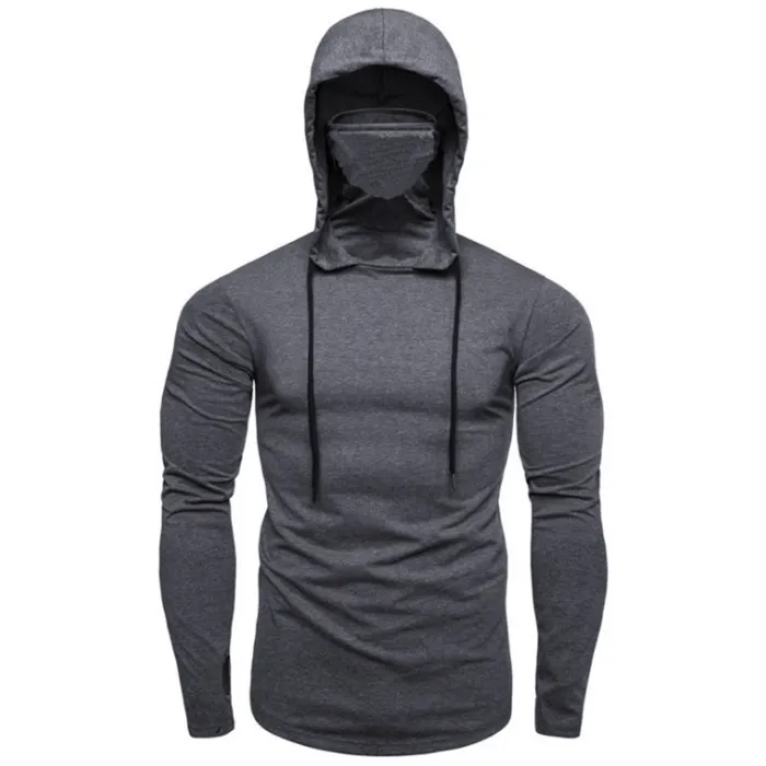 Hoodies & SudaderaMen's long sleeve hoodie - with face cover