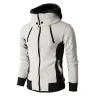 Fashionable men's hoodie - with turtleneck - long sleeves / pockets / zippersHoodies & Sweatshirt