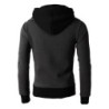 Hoodies & SudaderaFashionable men's hoodie - with turtleneck - long sleeves / pockets / zippers