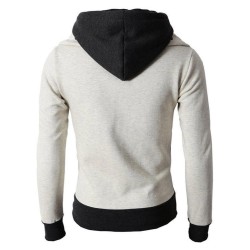 Hoodies & SudaderaFashionable men's hoodie - with turtleneck - long sleeves / pockets / zippers