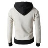 Hoodies & SudaderaFashionable men's hoodie - with turtleneck - long sleeves / pockets / zippers