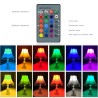 E14E14 - E27 - GU10 / 5W - 7W - AC110V - 220V - Bombilla LED RGB regulable con mando a distancia IR 16 colores