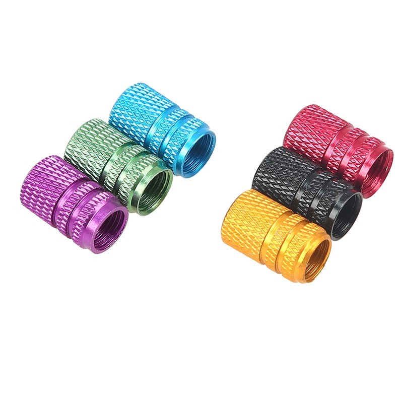 Partes de ruedaTapones de válvula de aire universales de aluminio para neumáticos de automóvil - 4 piezas