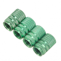 Partes de ruedaTapones de válvula de aire universales de aluminio para neumáticos de automóvil - 4 piezas