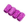 Partes de ruedaTapones de válvula de aire universales de aluminio para neumáticos de automóvil - 4 piezas