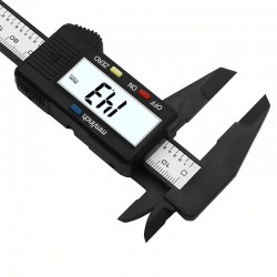 CalibradorPinza digital de 6 pulgadas y 150 mm - regla - medición de precisión - fibra de carbono