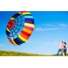 CometaColorful rainbow with spider - large kite - 2.5m