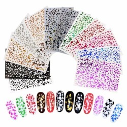 UñasManicure designing nail stickers - 3D - 12 Colours - self adhesive