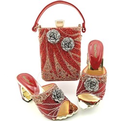SandaliasFashionable Italian shoes & bag sets for women - silver colour