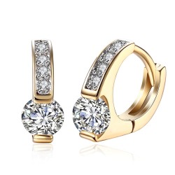 AretesRound cubic zirconia earrings -  Gift - beautiful quality