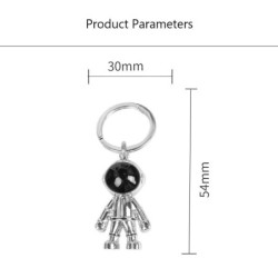 llaveroFashionable handmade keychain - with 3D astronaut - space robot