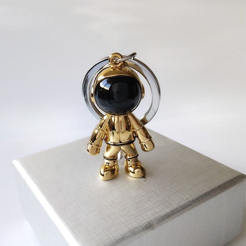 llaveroFashionable handmade keychain - with 3D astronaut - space robot