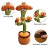 JuguetesElectric cactus with Spanish sombrero - funny plush doll - twisting / dancing / recording