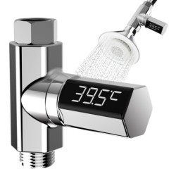 Water temperature meter - thermometer - LED LCD display - 360 degrees rotation - for shower / bathBathroom & Toilet