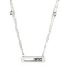 CollarCharming chain necklace for women - rose gold colour - 45cm length - sterling silver