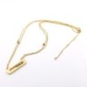 CollarCharming chain necklace for women - rose gold colour - 45cm length - sterling silver