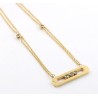 CollarCharming chain necklace for women - rose gold colour - 45cm length - sterling silver