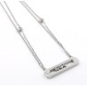 CollarCharming chain necklace for women - rose gold colour - 45cm length - sterling silver
