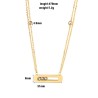 CollarCharming chain necklace for women - rose gold colour - 45cm length - sterling silver