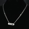 CollarCharming chain necklace for women - rose gold colour - 45cm length - sterling silver