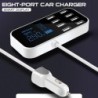 Partes interioresMulti usb charger for car - 8-port with lcd display