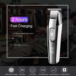 CortapelosKemei - cortapelos profesional - inalámbrico - con pantalla LED digital
