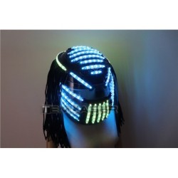 DisfracesCasco luminoso LED - RGB - efecto cascada - traje de fiesta - mascaradas / Halloween