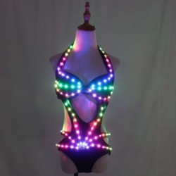 DisfracesTraje de fiesta sexy - bikini luminoso - pixel LED - para bailes nocturnos / mascaradas / Halloween