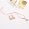 Conjuntos de joyasValentines day gift - gold plated pendant with pearl water drop - necklace with earrings